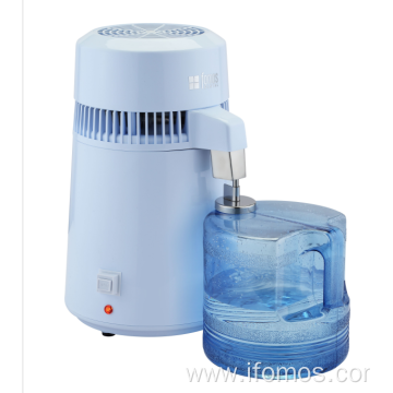 Household water distiller with plastic jug